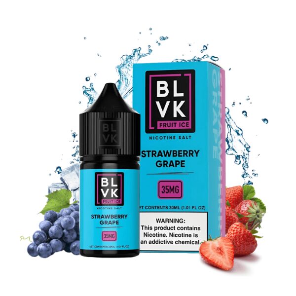 BLVK Salt Fruit Ice - Strawberry Grape (Morango e Uva) - 30ml - NicSalt