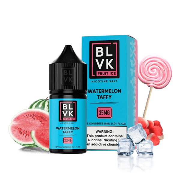 BLVK Salt Fruit Ice - Watermelon Taffy (Melancia) - 30ml - NicSalt