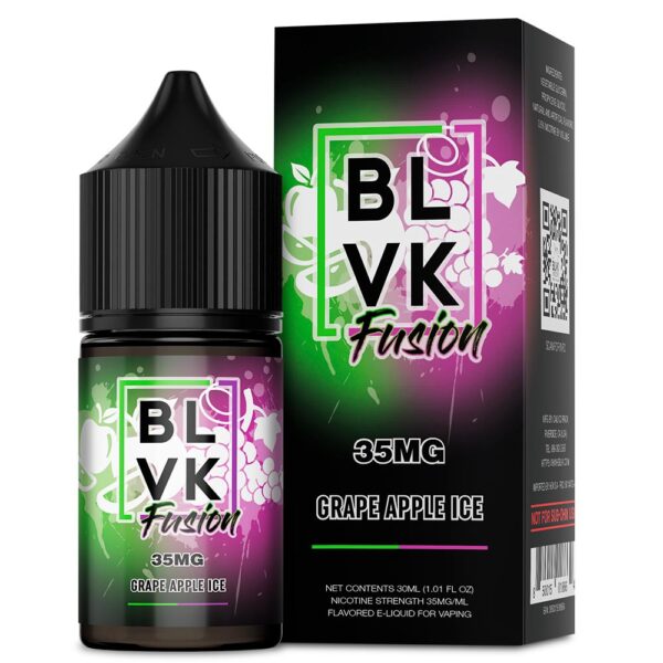 BLVK Fusion - Grape Apple Ice (Uva e Maçã)  - 30ml - NicSalt