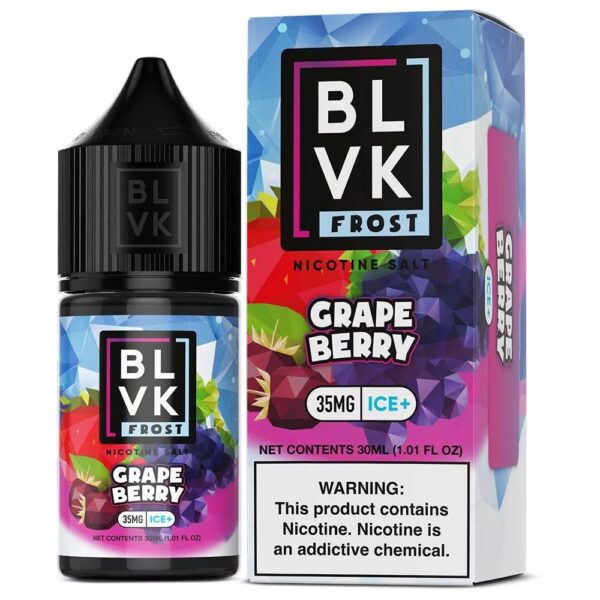 BLVK Frost Ice  - Grape Berry (Uva e Frutas Vermelhas) - 30ml - NicSalt