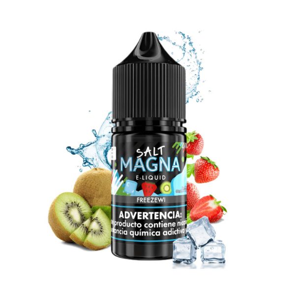 Magna - Freezewi (Morango e Kiwi) - 30ml - Nicsalt: O Encontro Gelado de Morango e Kiwi