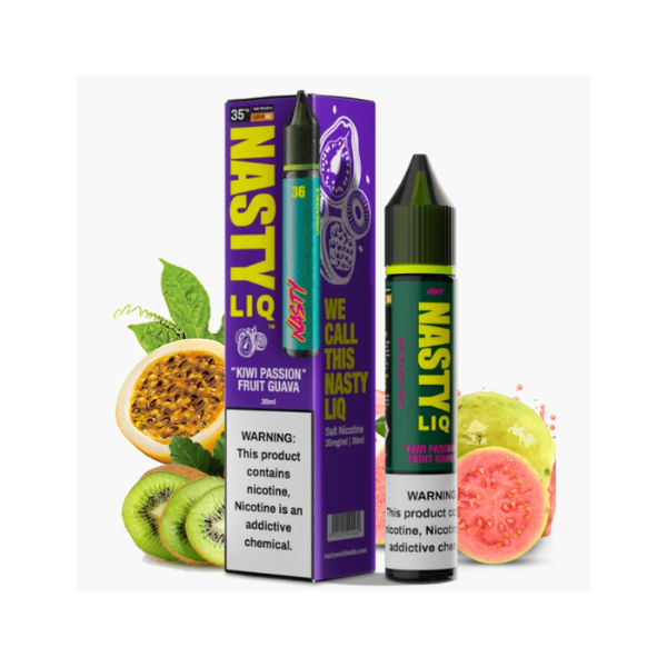 Nasty LIQ Salt - Kiwi Passion Fruit Guava (Kiwi, Maracujá e Goiaba) - 30ml - Nicsalt