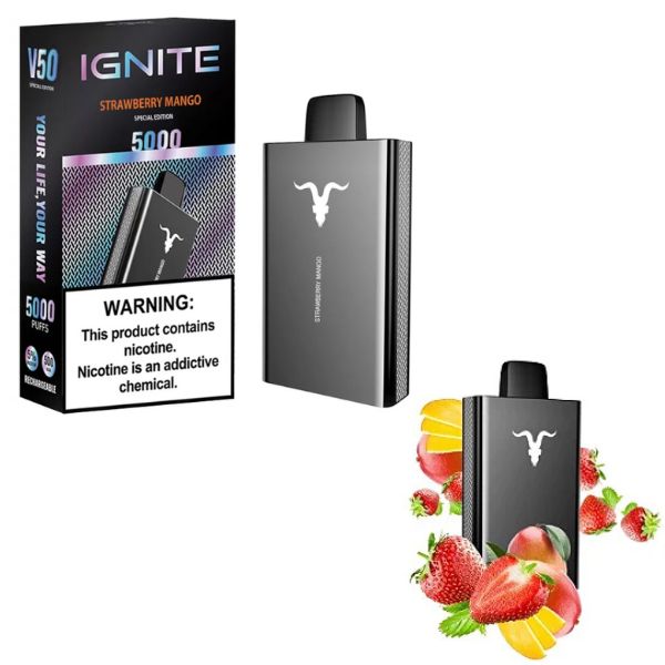 Promo Ignite V50 - Strawberry Mango (Morango e manga) - Pod Descartável