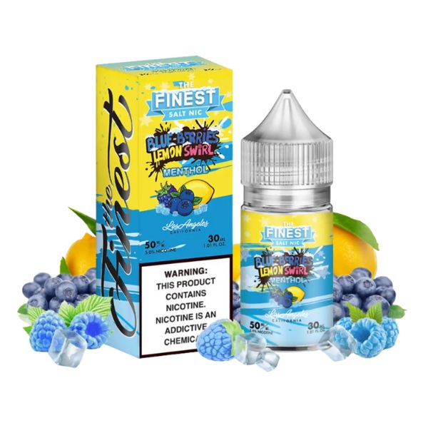 The Finest - Blue Berries Lemon Swirl Menthol (Blueberry e Limão gelado) - NicSalt 30ml