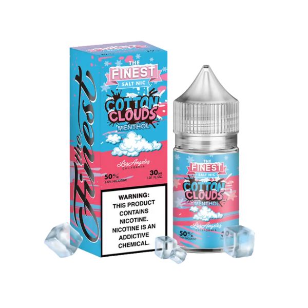 The Finest - Cotton Clouds Menthol (Algodão doce Gelado) - NicSalt 30ml