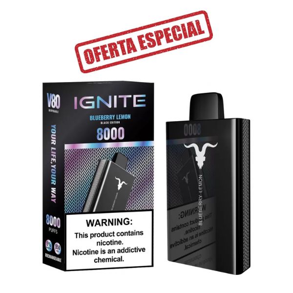PROMO Ignite V80 NE - Blueberry Lemon (Blueberry e Limão) - Pod Descartável