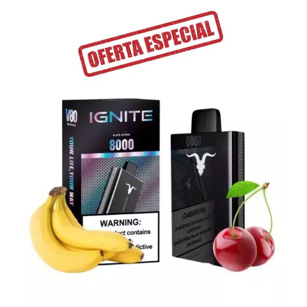 PROMO Ignite V80 NE - Banana Cherry (Banana e Cereja) - Pod Descartável