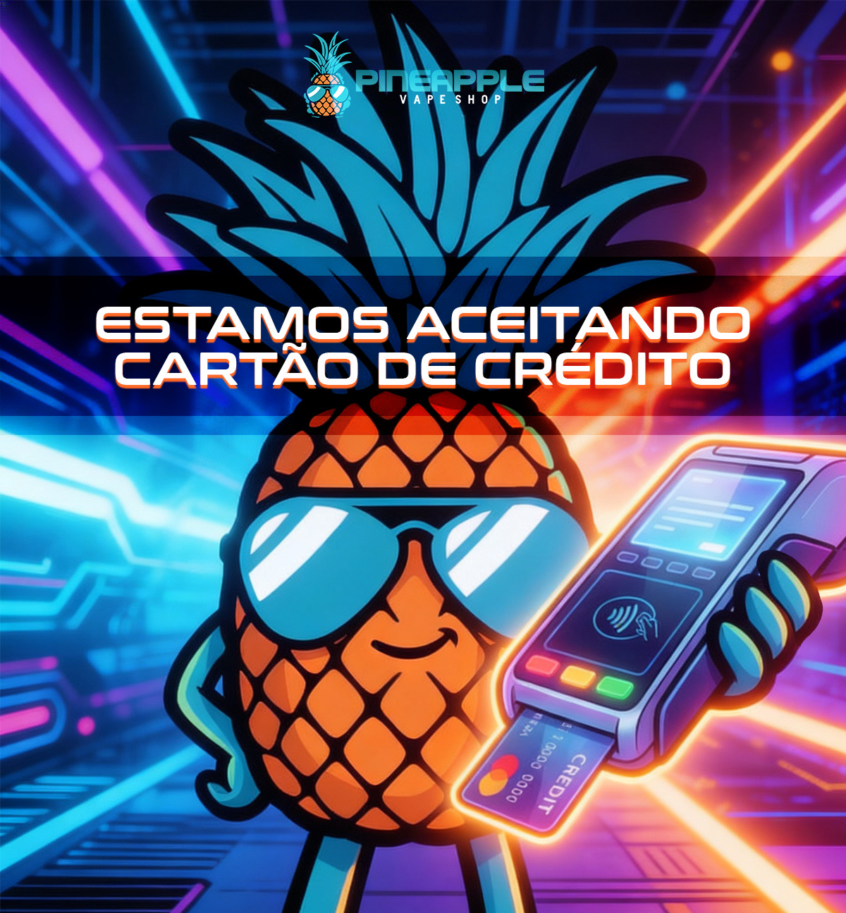 estamos aceitando cartao